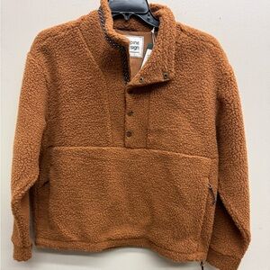 Alpine Women’s Tan Zip-Up Fleece Sweater